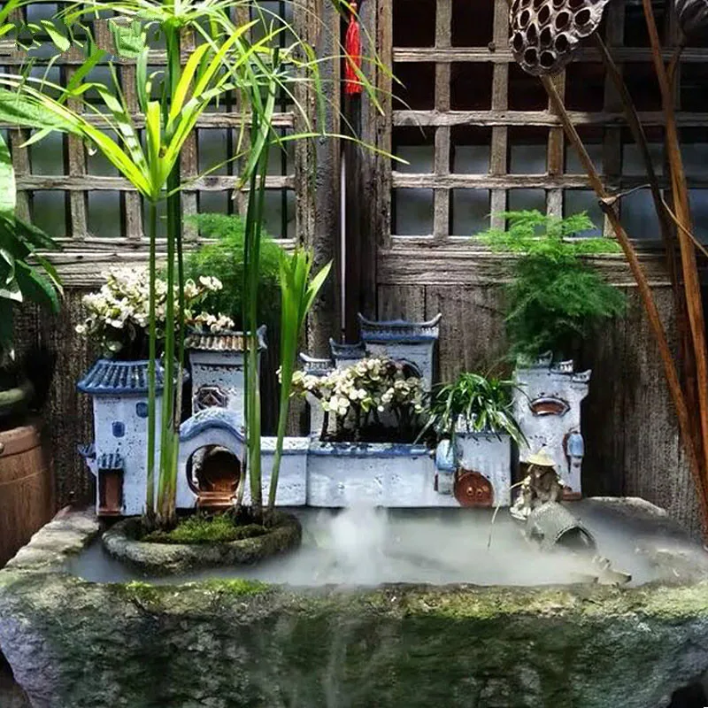 Садовые украшения суккуленты керамические горшечные Садоводство гостиная дом