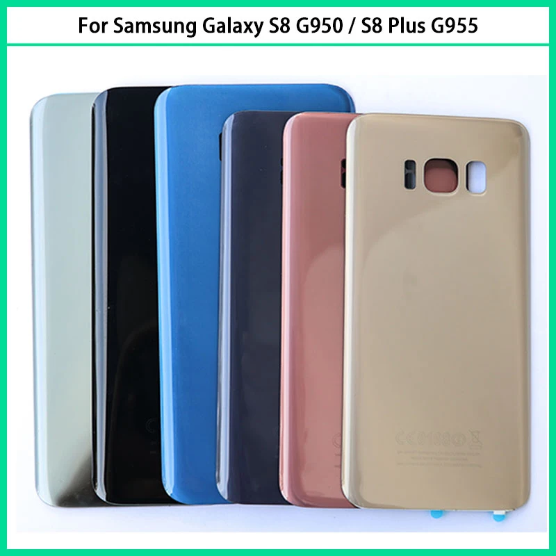 Для Samsung Galaxy S8 G950 G950F Plus G955 G955F задняя крышка для батареи дверь 3D стеклянная панель