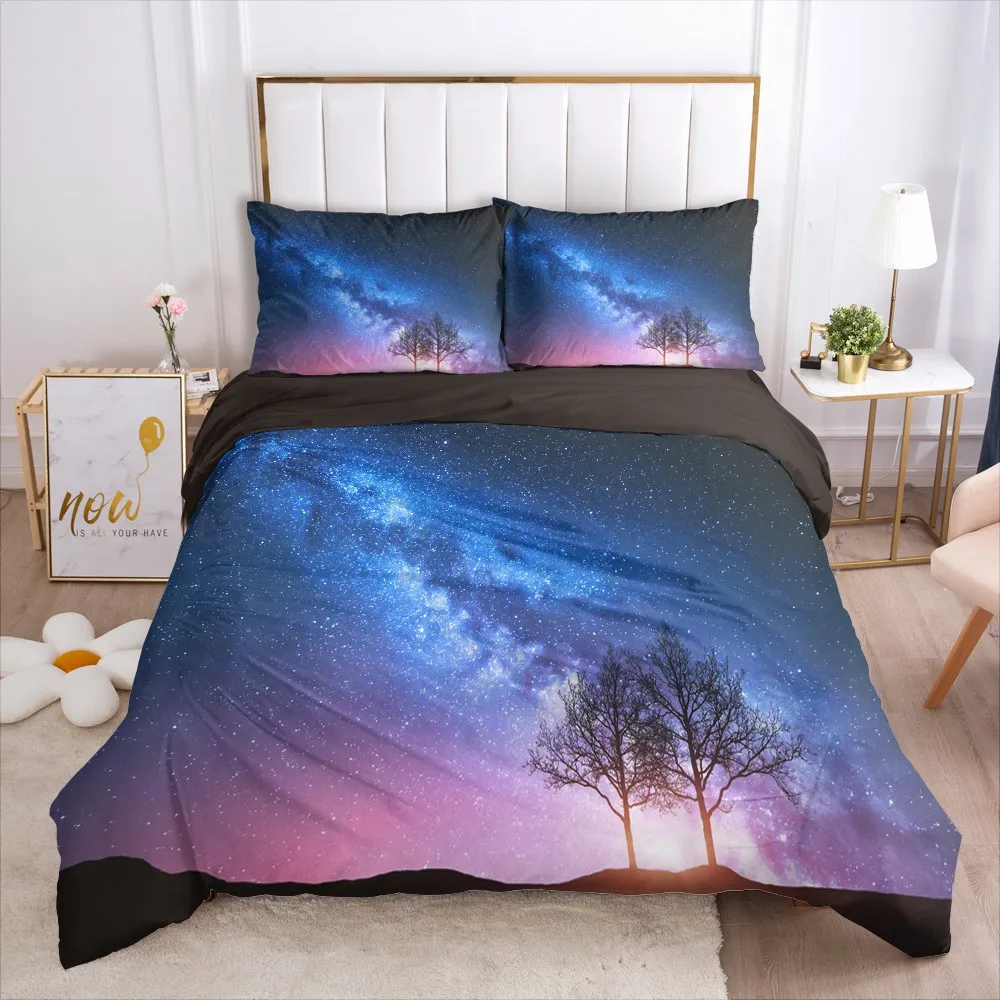 

3D Duvet Cover Sets Bedding Set Comforter Covers Pillow Covers 173*230 230*230 265*230 180*210 Outer Space Custom Bedding Sets