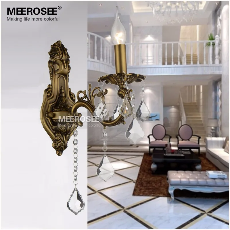 Горячая Распродажа хрустальные настенные бра современный настенный светильник