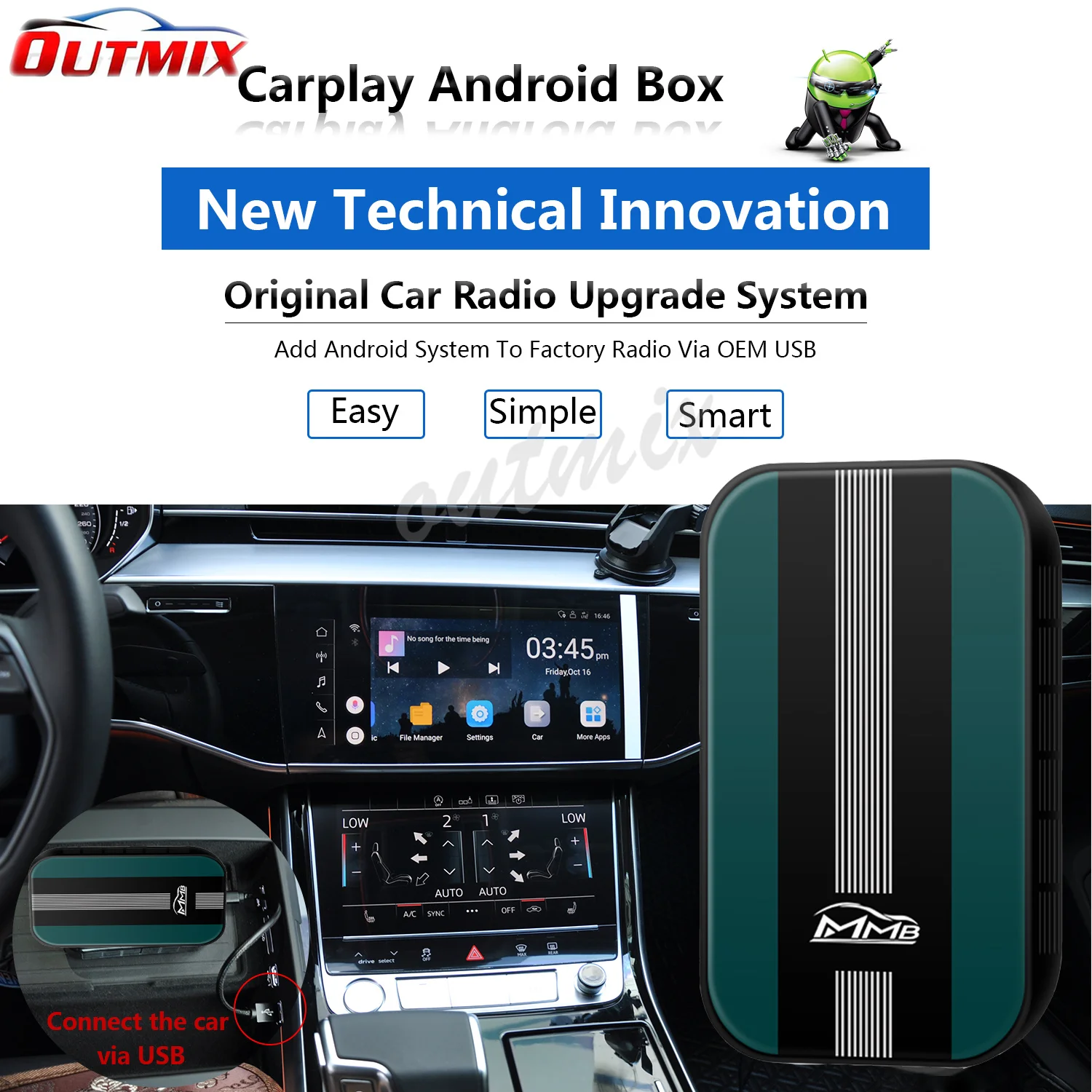 구매 자동차 무선 비디오 플레이어 뷰익 리갈 2018 2019 2020 안드로이드 Carplay 아이 박스 4 + 32G 아이폰 캐스트 미러링 애플 TV GPS 박스