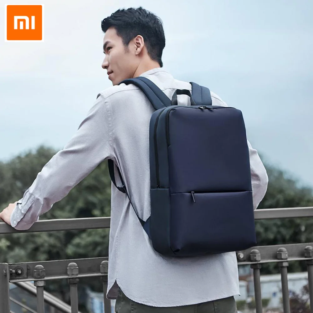 Оригинальный рюкзак Xiaomi Mi Classic Business 2 поколения уровня 4 водонепроницаемый с плечевым ремнем для ноутбука 15,6 дюйма, для путешествий на открытом воздухе.