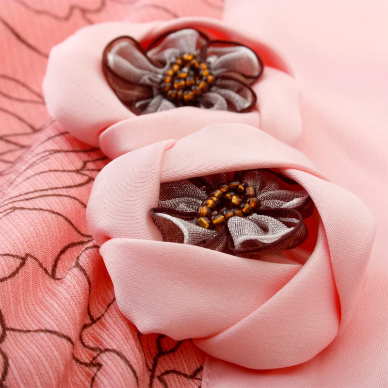 Комплект пижамный женский из 3 предметов кимоно хлопка и сатина мягкая Пижама