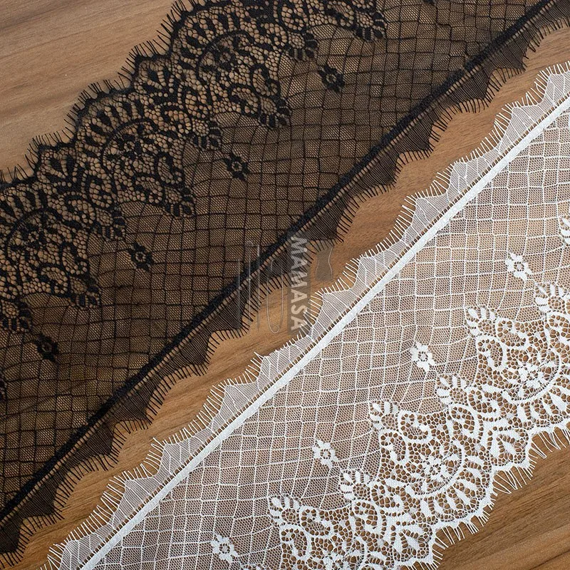 

Black and white 15cm lace eyelashes lace DIY handmade clothing wedding material sleeve curtain skirt