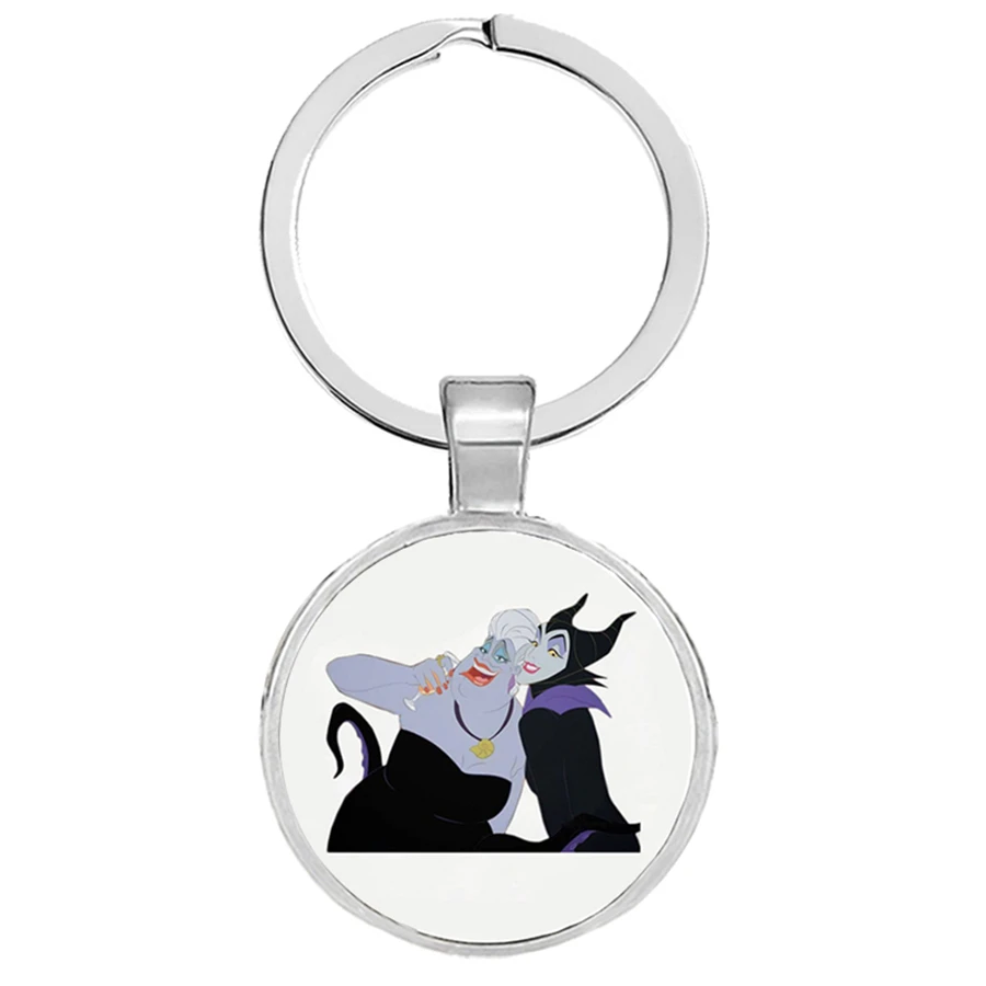 Ursula Aleficent брелки злая королева Cruella De Vil маленькая Русалка Hoder стеклянные