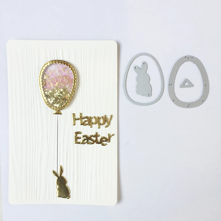 Пасхальное яйцо встряхивание карты металлические Вырубные штампы Пасхальный