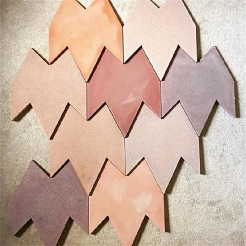 Геометрическая Полигональная керамическая бетонная напольная плитка настенная