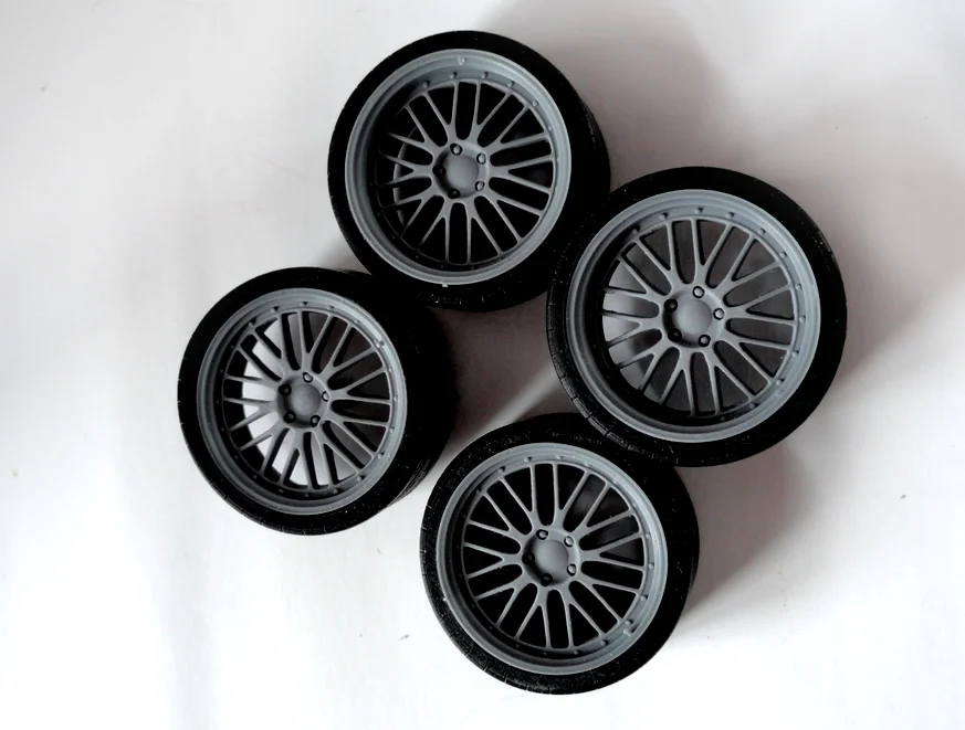 4 шт. 1/18 BSS LM автомобильная модель колеса с шинами запчасти для 1:18 масштаб