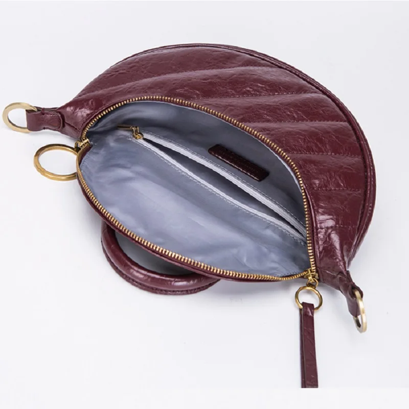 

LBBFS 2021 Half Moon Bags Luxury Handbags Women Bags Designer Shoulder Bag Fashion Crossbody Bags Thread Satchels High Quality