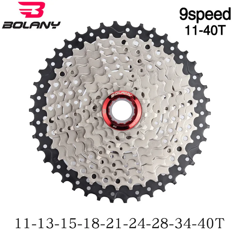 Bolany 9 speed cassette MTB 9V 11-42T 11-40T 11-36T 11-32T mountain bike freewheel Wide Ratio ultralight bicycle flywheel cog | Спорт и