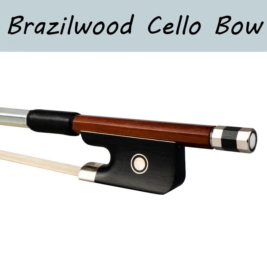 4/4 Виолончель Лук Бразильский восьмиугольный Стик эбеновая лягушка прямой аванс