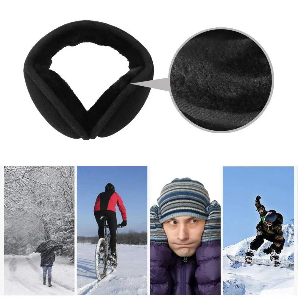 Зимние мужские и женские складные флисовые наушники с ушками теплые новинка 2019