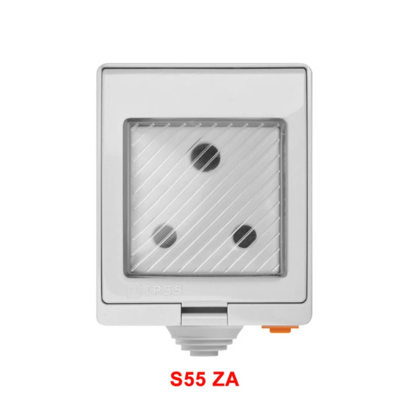 SONOFF S55 Wi-Fi умная розетка IP55 водонепроницаемая для использования на открытом воздухе работа с Amazon Alexa Google home IFTTT дистанционное управление по ewelink - Комплект: S55TPD(ZA)