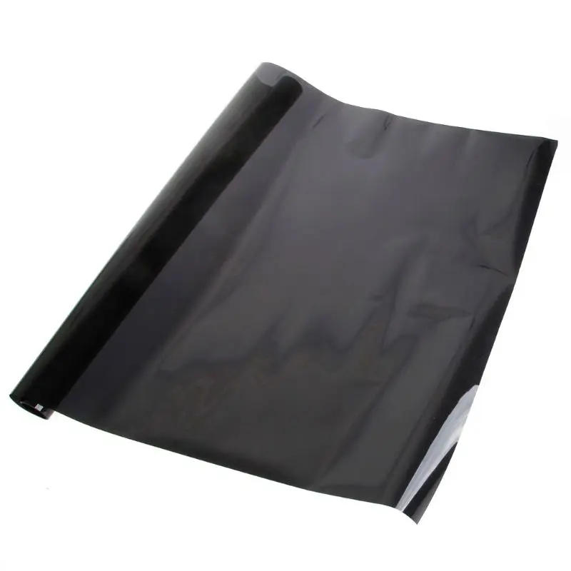 Тонировочная пленка для окон автомобиля темно-черного цвета одностороннее