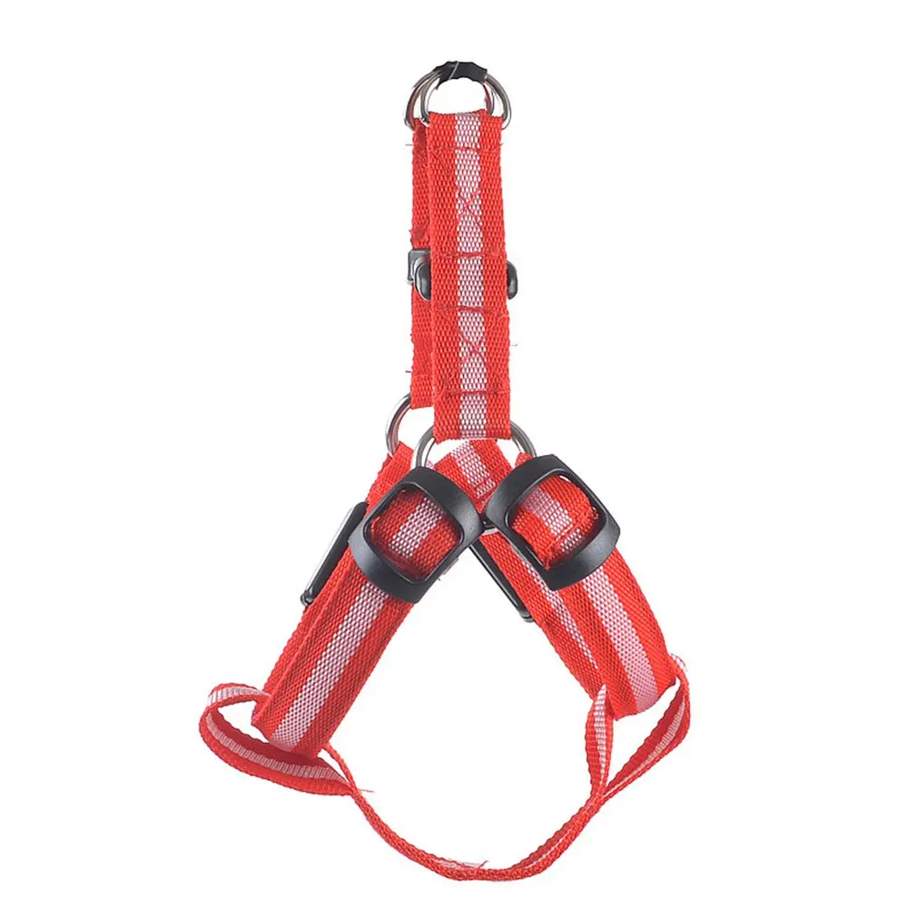 Зарядный Нейлоновый Регулируемый ошейник для собаки красочный светящийся жилет