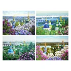 Картина на холсте, 5d, алмазная картина, город, сделай сам, мозаика, пейзаж, полный квадрат, алмазная вышивка, крестиком, церковь, ручная работа, искусство, подарок