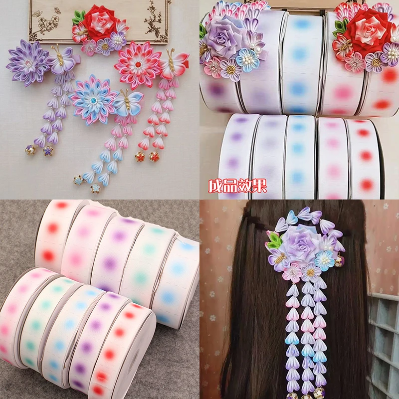 25 38 мм 10 ярдов-Различные размеры в японском стиле корсажная лента с принтом