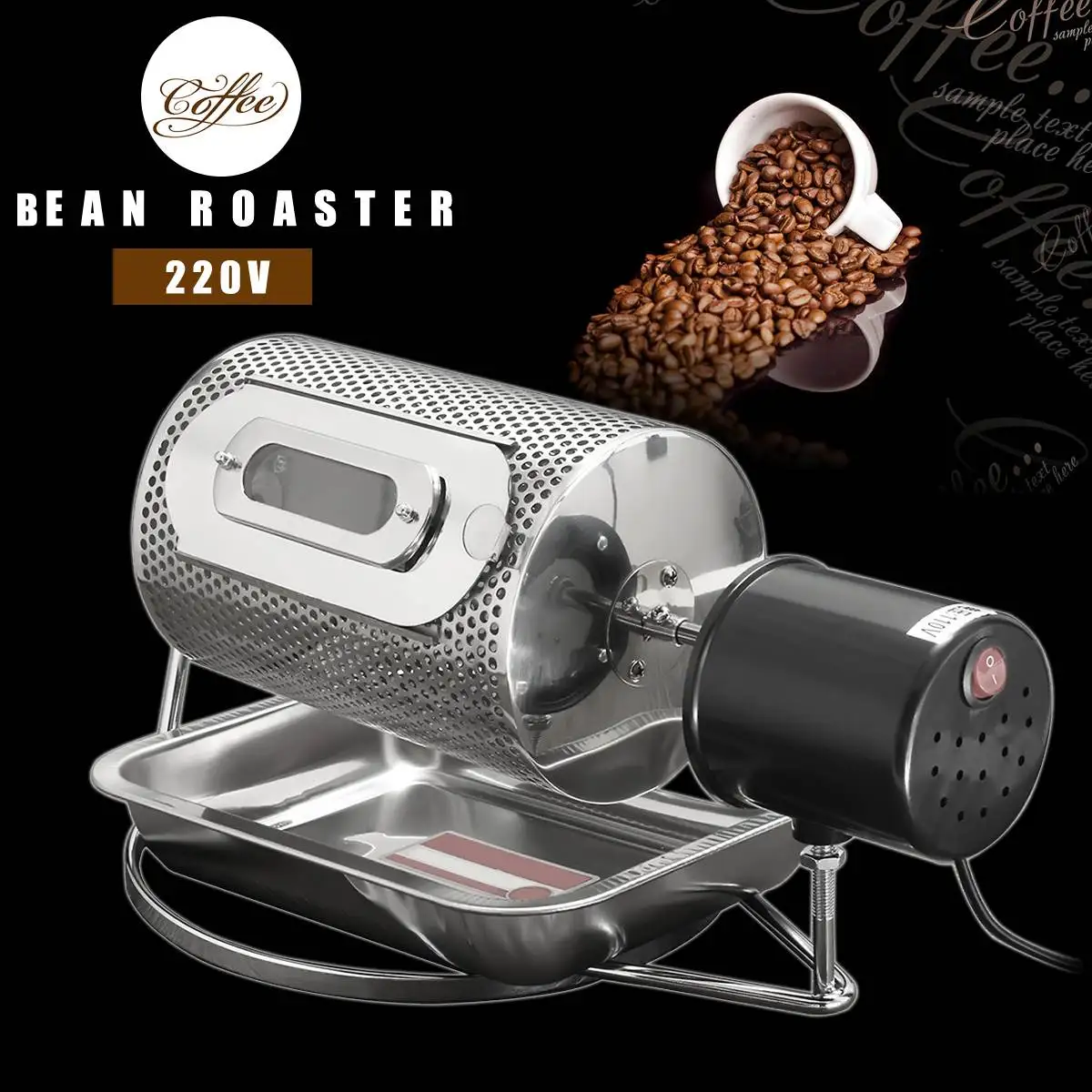 

Stainless Steel Coffee Bean Roasting Machine Coffee Roaster Roller Baker 220V Tools Baking Fry Peanut Grain Nuts Dryer