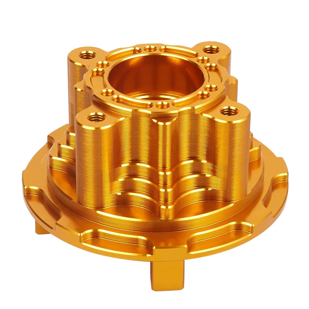 

Модифицированные детали для мотоцикла, подходят для Yamaha Lc135, сиденье с цепным шкивом Lc150, покрытое голубым золотом ступице колеса