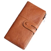 women genuine leather wallet candy casual long business female clutch bag phone purse card id holders wallets purses money bag