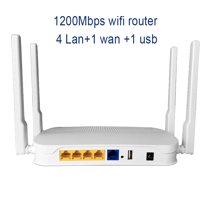 1200 Мбит/с маршрутизатор Wifi с чипсетом MTK7628N 2,4G 300 Мбит/с и 5G 867 Мбит/с 5 портами 1200 м Openwrt маршрутизатор 5 ГГц беспроводной маршрутизатор