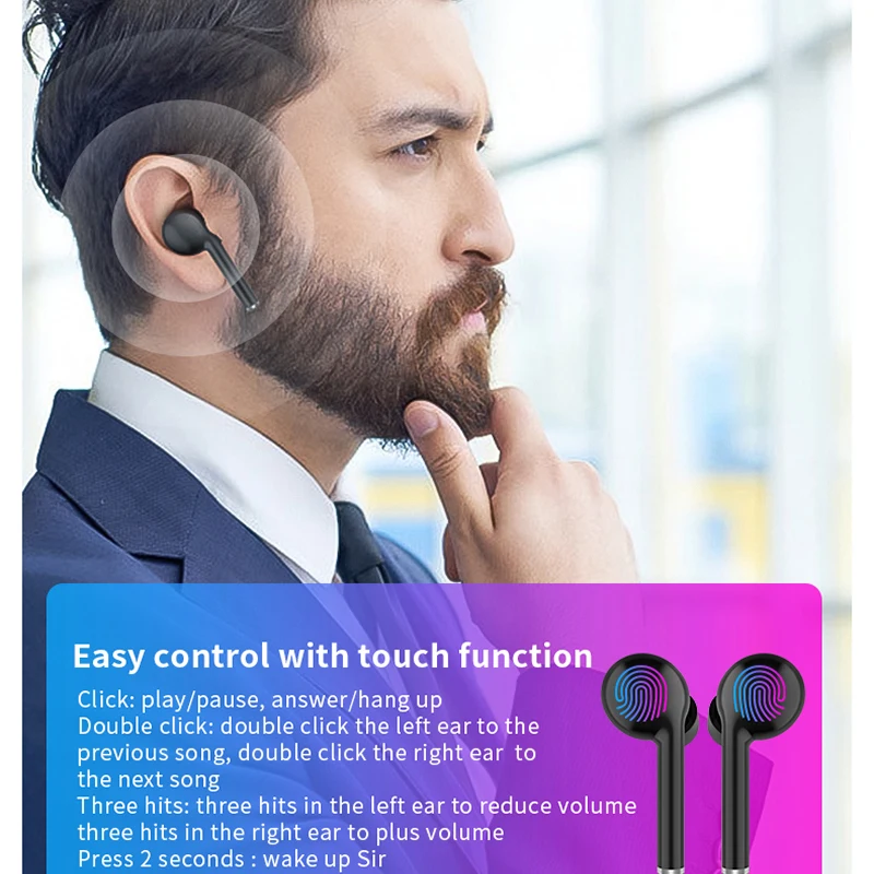 CALETOP TWS 40 Bluetooth 5,0 беспроводные наушники водонепроницаемые наушники с микрофоном Handsfree Водонепроницаемая гарнитура для huawei Xiaomi