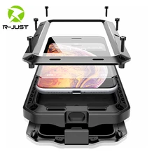 Outdoor Heavy Duty Doom Armor Shockproof Metal Case For iPhone 11 Pro XS MAX XR X 7 8 6 6S Plus 5S 5 Dustproof Protection Cover