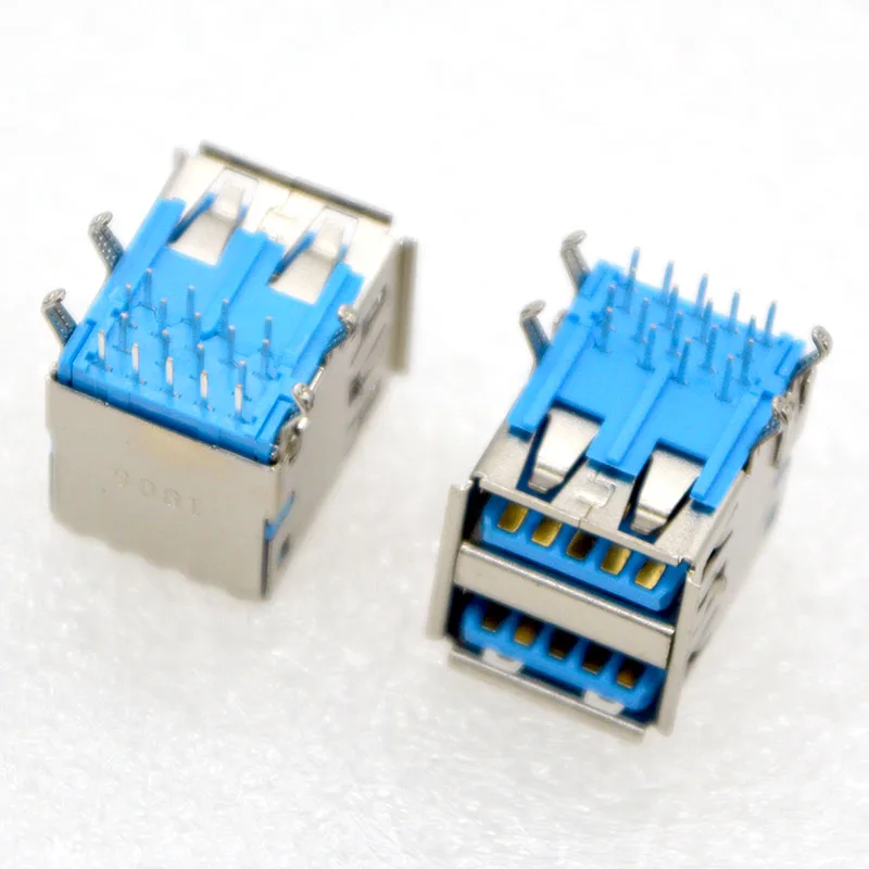 10 шт. новинка 3 0 USB разъем AF тип A 90 градусов печатная плата двойной интерфейса