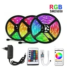 5m-100m WiFiИК2,4 г сенсорный экран Светодиодные ленты светильник RGB SMD 2835 5050 Светодиодная лента RGBWRGBWW водить 60leds Светодиодные ленты лента DC 12V + пульт дистанционного управления Управление + адаптер ЕС