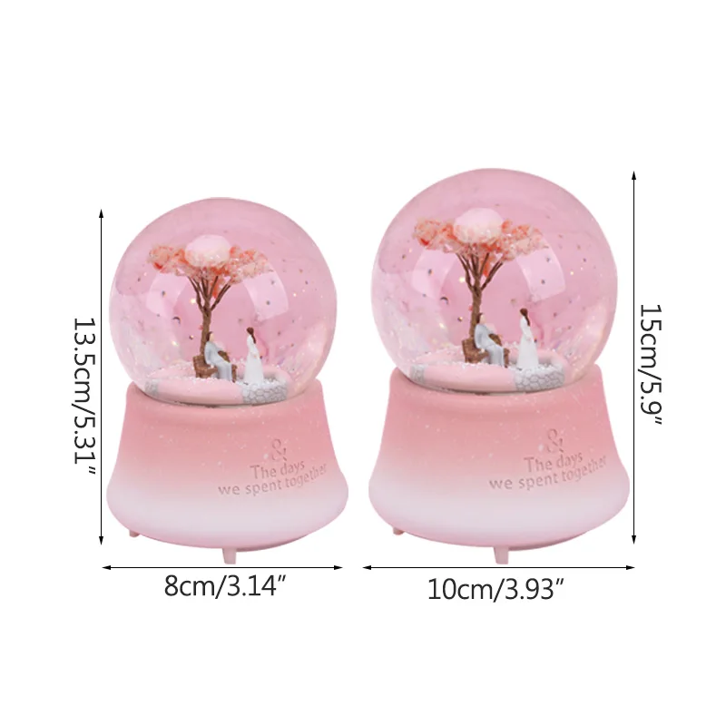 Романтическая любовь пары хрустальный шар для украшения дома фигурки светильник