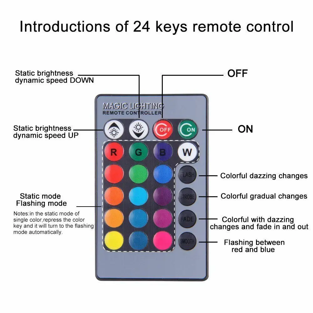 2Pcs Car Fog Light Bulb H3 H4 9006 9005 H7 H8 H9 880 881 H11 Ambient Driving Lamp DRL Kit 5050 27SMD LED RGB Remote Control Auto - купить по