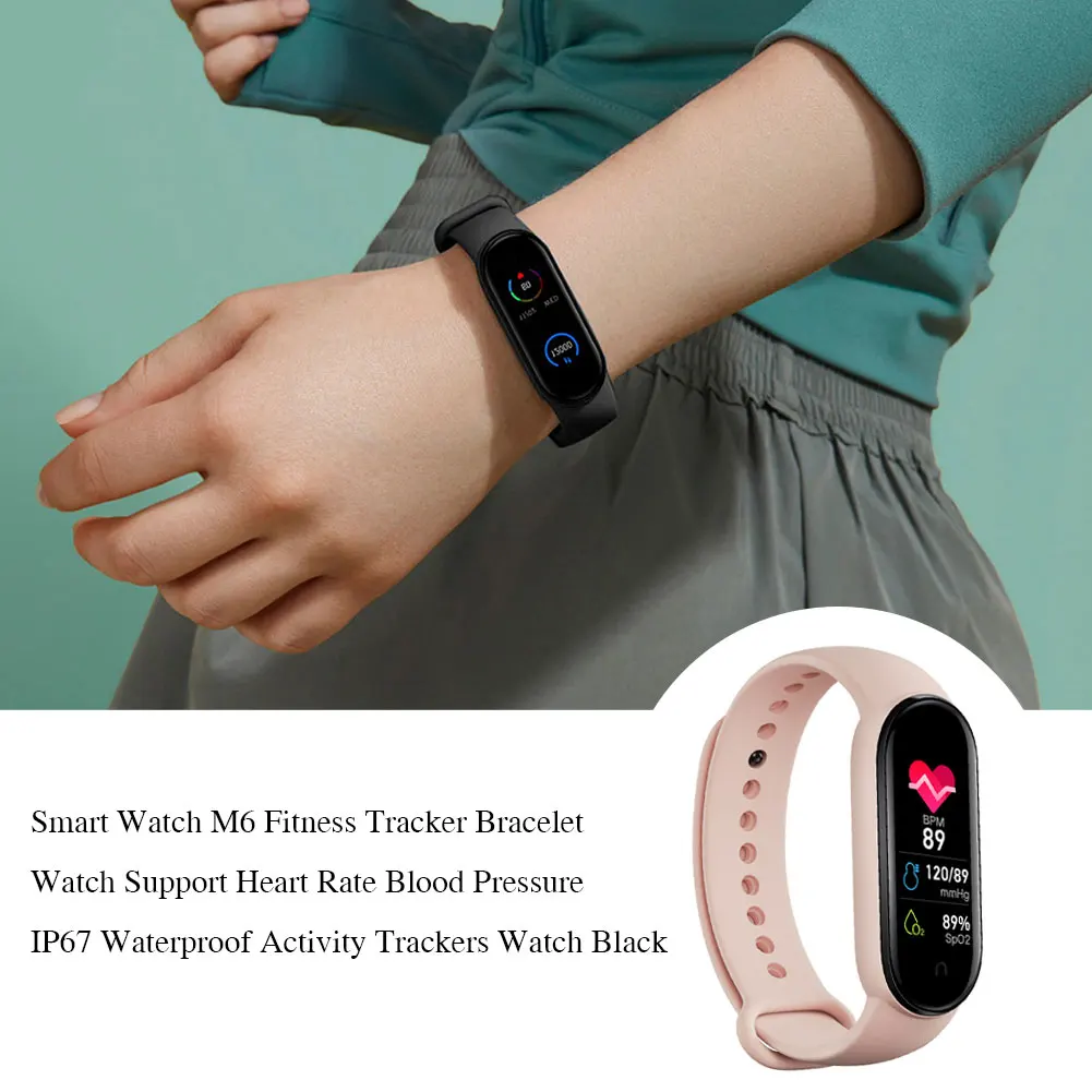

New Smart Band M6 Smart Watch Bracelet Heart Rate Monitor Blood Pressure Fitness Tracker Smartwatch Clock Men Women For Xiaomi