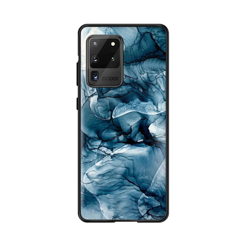 Чехол-накладка для Samsung Galaxy S10 Plus S10E S20 Ultra FE S8 S9 S6 S7 Edge S5 с акварельным мраморным