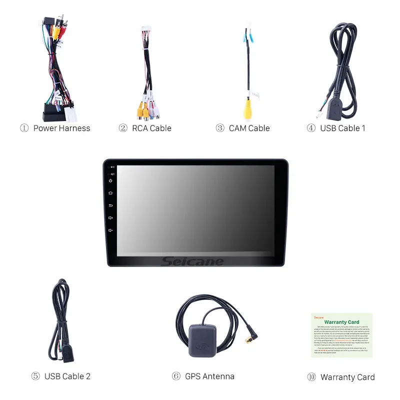 Seicane 9 дюймов Android 8 1 Автомагнитола для 2010 2011 2014 hyundai H1 Bluetooth wifi HD сенсорный экран gps
