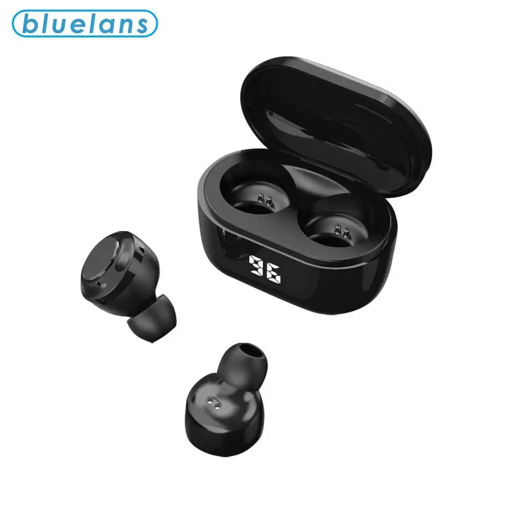 

A6 TWS Mini Wireless Bluetooth 5.0 HiFi Stereo Earphones with Digital Charge Box