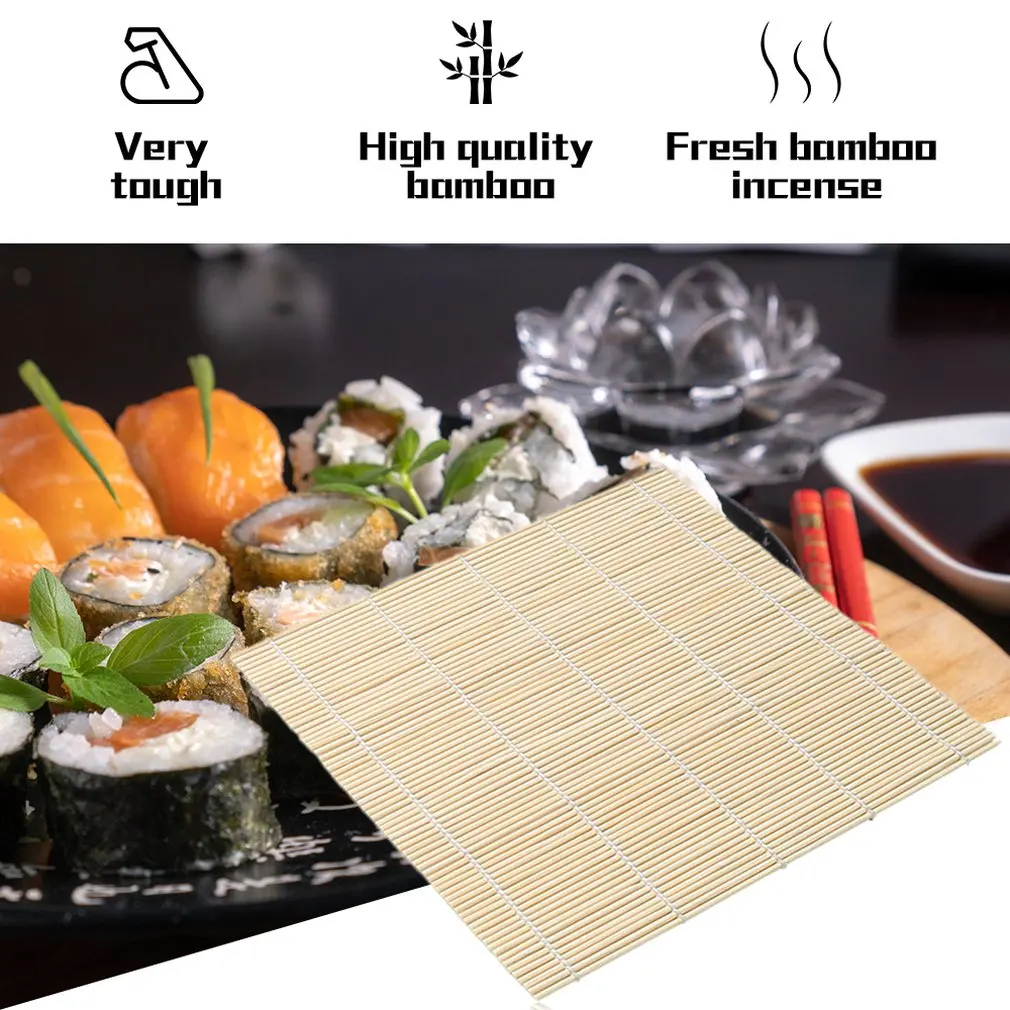 

Sushi Rolling Roller Bamboo DIY Sushi Mat Onigiri Rice Roller Hand Maker Sushi Tools Kitchen Japanese Sushi Maker Tool