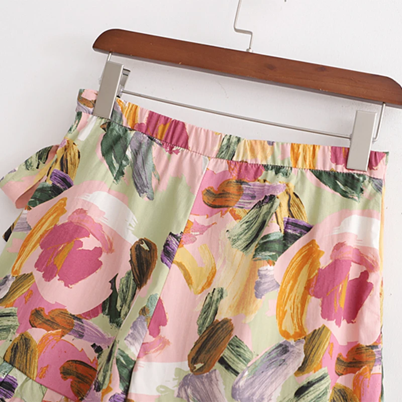 Женская короткая юбка с высокой талией пляжные шорты новый дизайн лето 2019 |