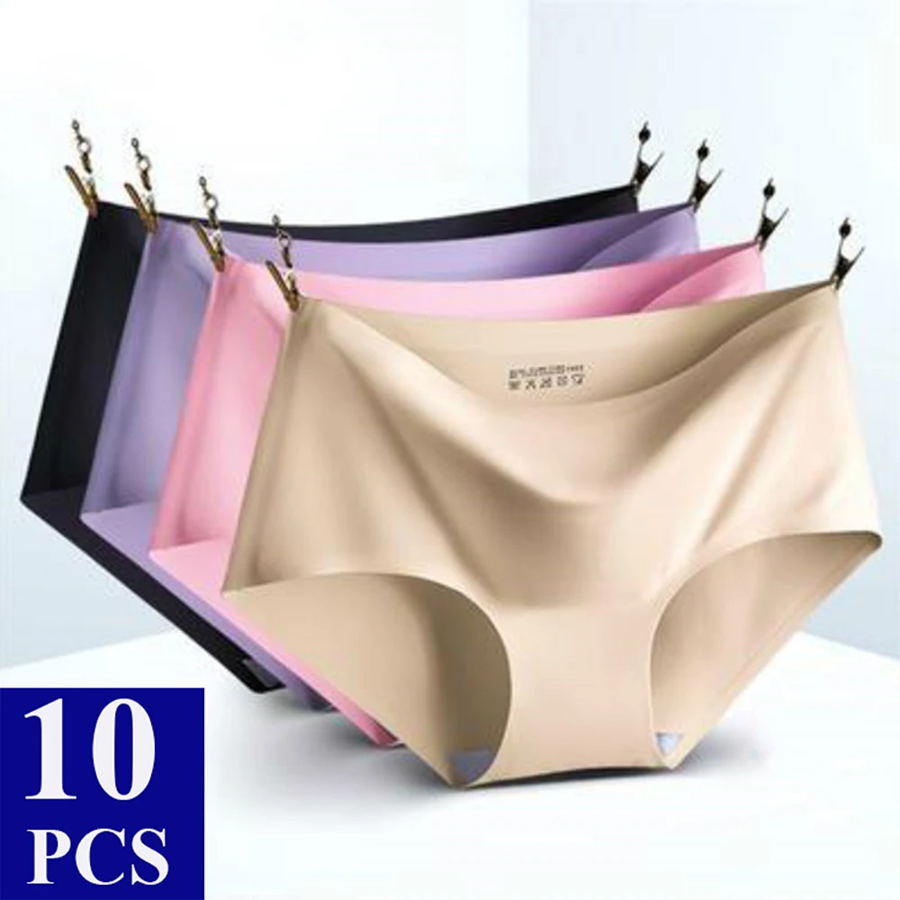 10 шт./лот женское нижнее белье сексуальное трусы для девушек бесшовное трусики