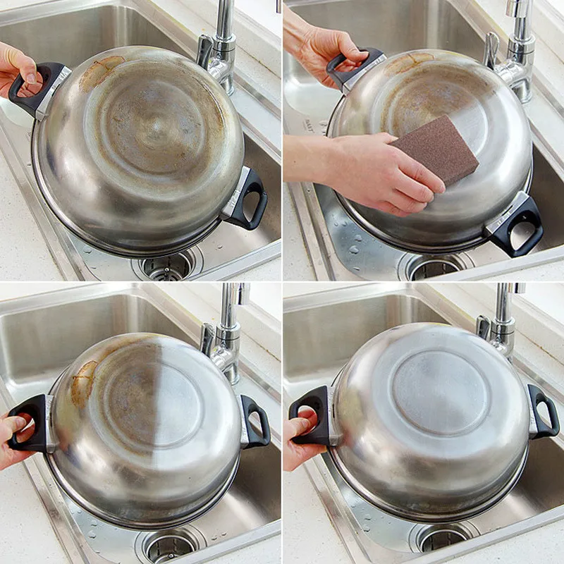 

1/12PCS Sponge Magic Eraser for Removing Rust Cleaning Cotton Kitchen Gadgets Accessories Descaling Clean Rub Pot Kitchen Tools
