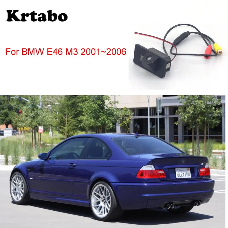 Автомобильная камера заднего вида krtabo для BMW E46 M3 2001 ~ 2006 резервная ночного видения
