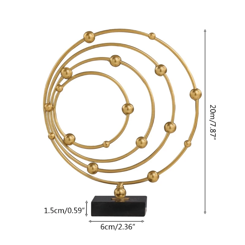 594C роскошный орнамент планеты в скандинавском стиле Абстрактная Металлическая