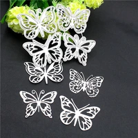 4pcs butterfly metal steel cutting embossing dies for scrapbooking paper craft home decoration craft 12097mm