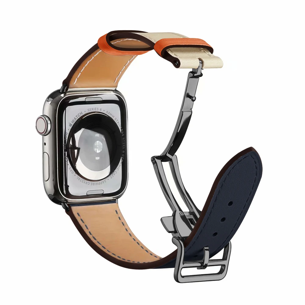 Ремешок из натуральной кожи для Apple Watch 6 5 4 3 2 1 SE 44 мм 40 42/38 мм|Ремешки часов| |