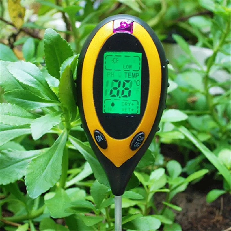 

4 In1 Digital Soil Meter PH Moisture Soil Meters Detector Multitool Sunlight/Moisture/PH value/Temperature Instrument For Plants