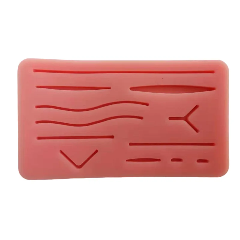 

Skin Suture Practice Pad Silicone Simulation Skin for Suture Training Suture Material for Students LKS99