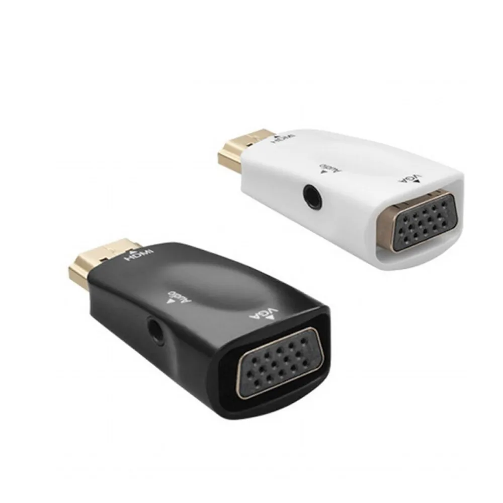 Переходник Hdmi в Vga преобразователь аудиокабеля штырь гнездо HD 1080P для ПК ноутбука