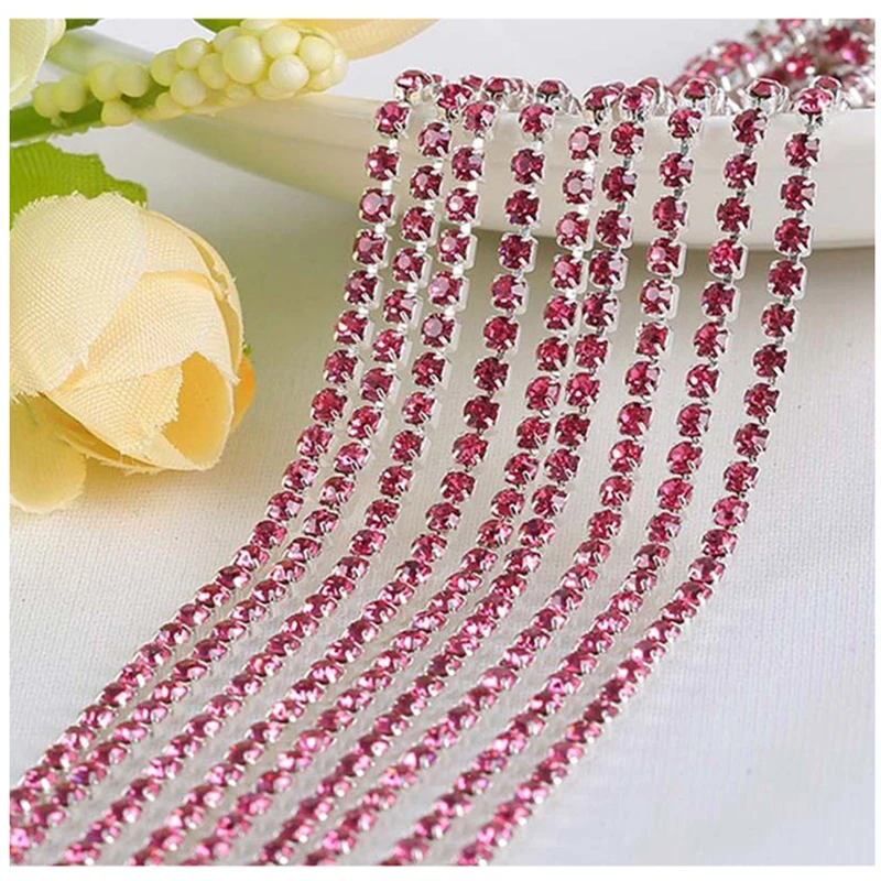 Цепочка с плоским основанием для украшения одежды