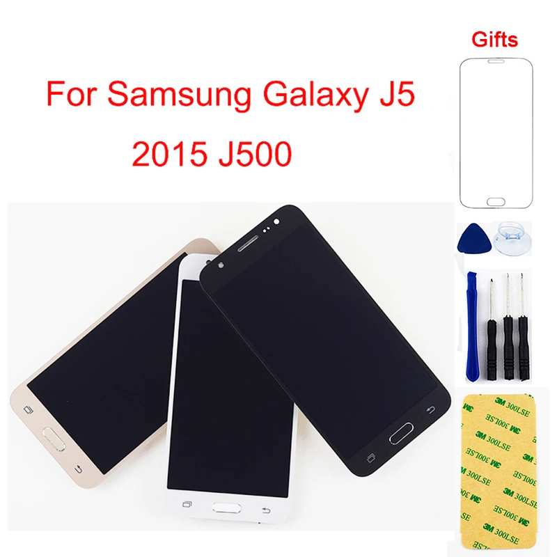 

ЖК-экран для Samsung Galaxy J5 2015, J500, J500F, J500G, J500M, J500H, J500FN, ЖК-дисплей, сенсорный экран, дигитайзер в сборе, рамка