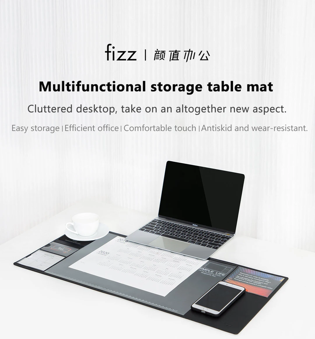 Xiaomi Fizz большой Офисный Компьютерный стол коврик для документов, заметок, визитных карточек многофункциональный кожаный коврик для мыши