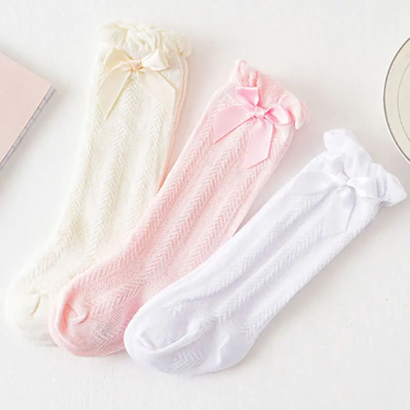 Детские колготы для тонкие летние сетчатые хлопковые носки средней шланг